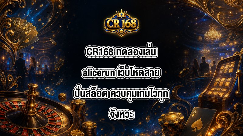 CR168 ทดลองเล่นalicerun
